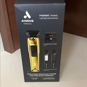 Andis Phenom Trimmer - Sleek Gold Finish